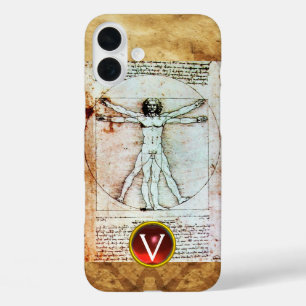 title_seo2 VITRUVIA HOMBRE ANTIGUO Pergamino Ruby Monograma