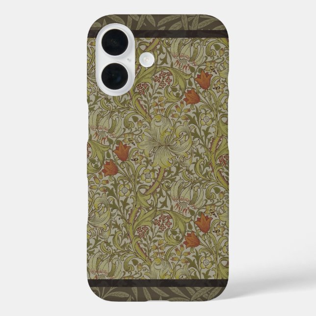 title_seo2 William Morris Floral lily sauce diseño de impresi (Reverso )