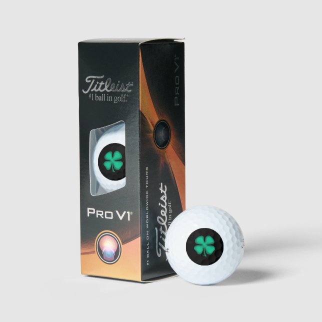 Titleist irlandés negro Pro V1 pelotas de golf bla (Embalaje)