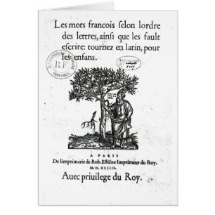Titlepage del primer diccionario Francés-Latino