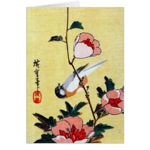 Titmouse y Peonies, Hiroshige
