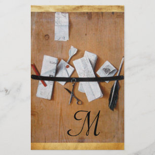 TITULAR DE LA CARTA EN MADERA MONOGRAMA marrón bla