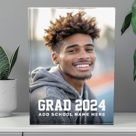 Titular de la foto de la graduación de grado o del