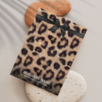 Titular de la impresora de leopardo de cinta negra