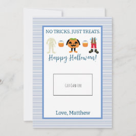 Titular de la tarjeta de regalo Blue Halloween del