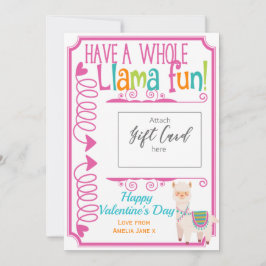 Titular de la tarjeta de regalo de El día de San V