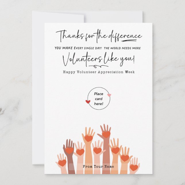 Titular de la tarjeta de regalo de la Semana de Ap (Anverso)