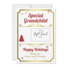 Titular de la tarjeta de regalo de vacaciones para