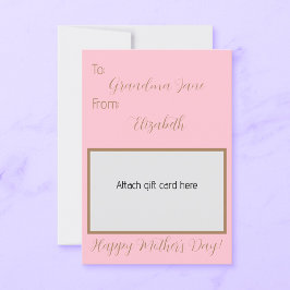Titular de la tarjeta de regalo del Día de la Madr