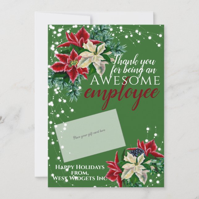 Titular de la tarjeta de regalo Green Festive para (Anverso)