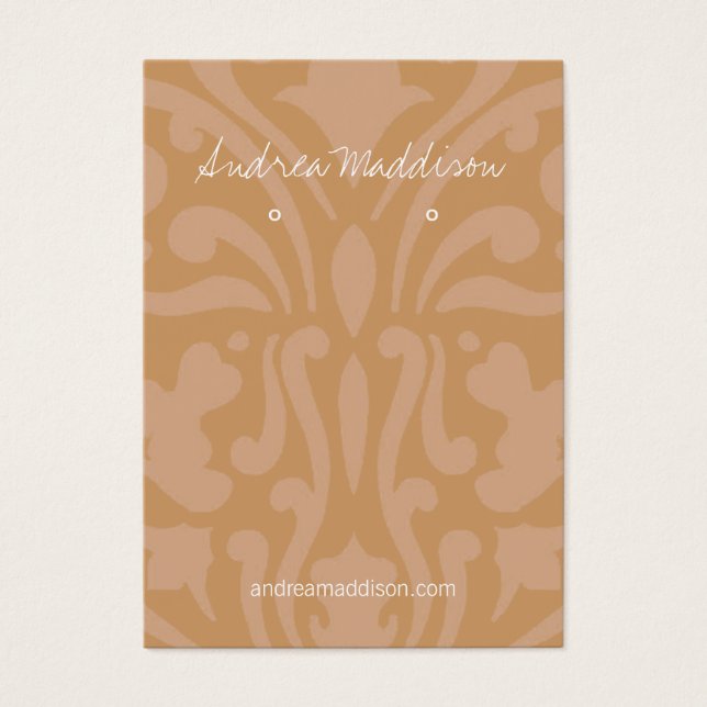 Titular de la tarjeta de visita Tan Brown (Frente)