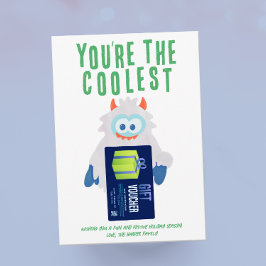 Titular de la tarjeta Yeti Holiday de regalo de lu