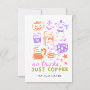 Titular de tarjeta de regalo de café de Halloween