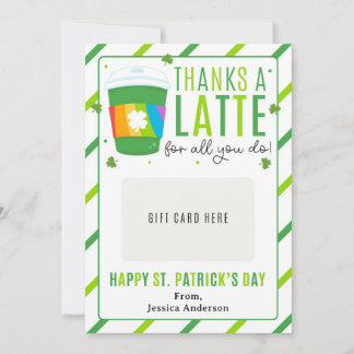 Titular de tarjeta de regalo de café para el día d