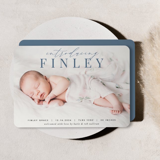 Titular elegante | Anuncio de nacimiento de la fot (Subido por el creador)