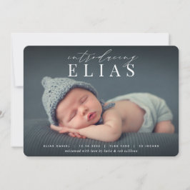 Titular elegante | Anuncio de nacimiento de la fot