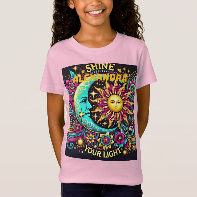 Título: Brilla tu luz - Inspiradora camiseta De (Anverso)