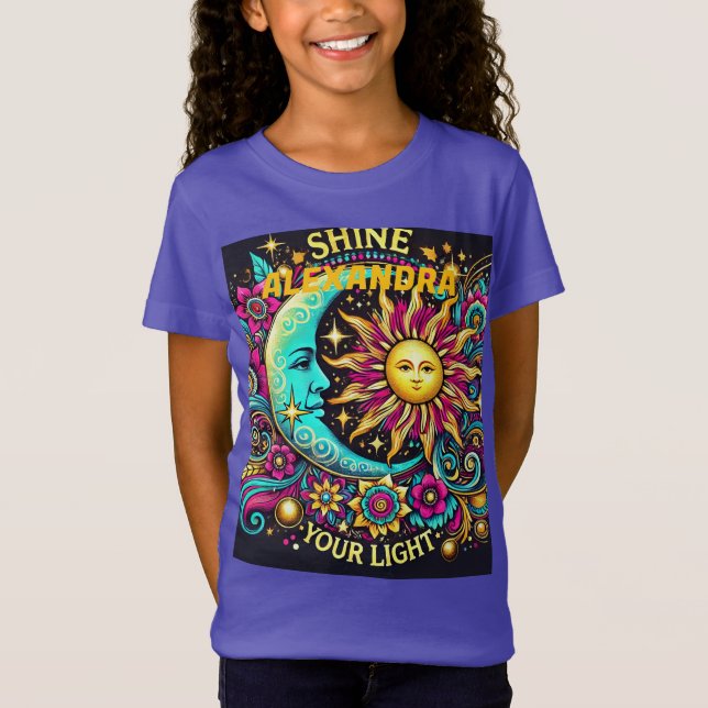 Título: Brilla tu luz - Inspiradora camiseta De (Anverso)