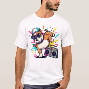 Título: Camiseta gráfica de perro de dibujos anima
