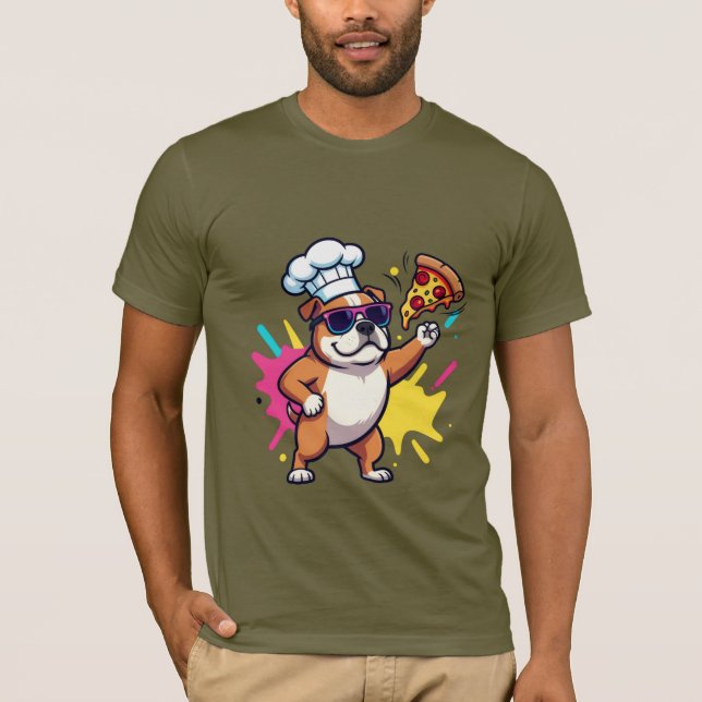Título: Camiseta gráfica de perro de dibujos anima (Anverso)