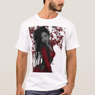 Título: Camiseta mística de belleza roja - Moda ar