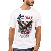 Título: Camiseta Patriótica Águila Calva 4 de Juli