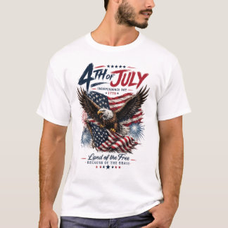 Título: Camiseta Patriótica Águila Calva 4 de Juli