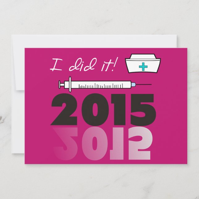 Título de invitación a la fiesta de graduación de  (Anverso)