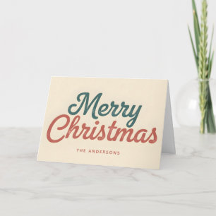 Título de Navidad con letra script modernista de m