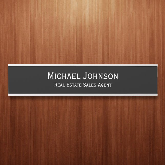 Título de placa larga para oficina comercial Señal (Business Office Long Name Plate Title Door Sign)