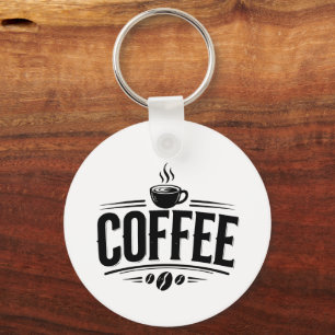 Título: Llavero de Café Vintage Amante del Café –