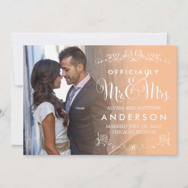 Título Oficial Invitación Boda - Engranaje (Anverso)