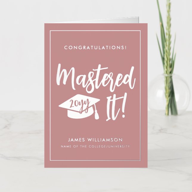 Título Personalizado de Máster Grado Máster (Anverso)
