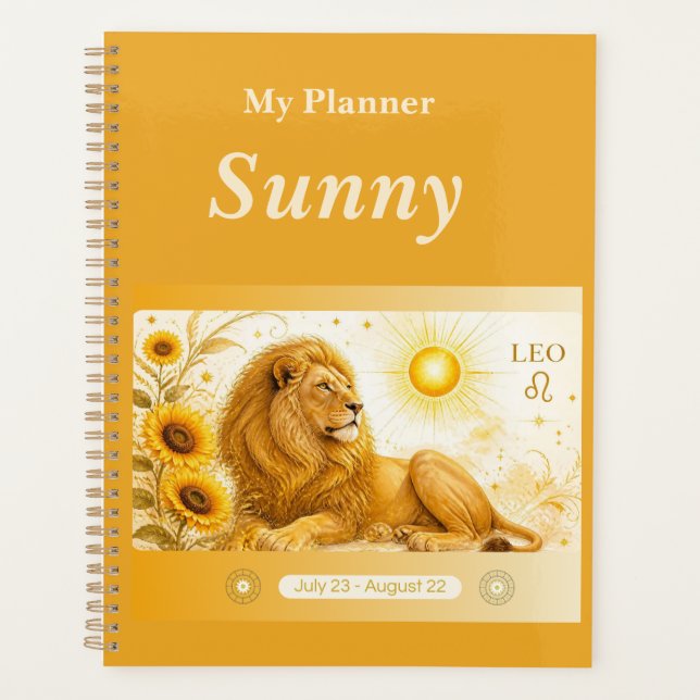 título: Planificador Personalizado de Leo Zodiac  (Anverso)