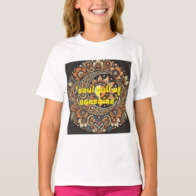 Título: Un alma llena de camiseta Sunshine (Anverso)