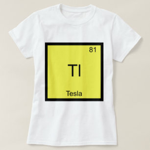 Tl - Camiseta del símbolo del elemento de química 