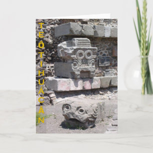 Tláloc, Teōtihuácān, México - tarjeta