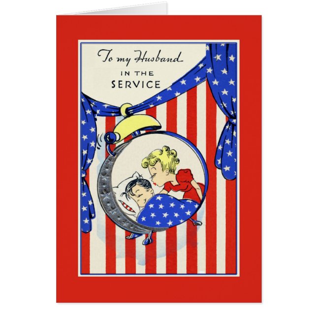 To my husband in the service vintage image (Frente)