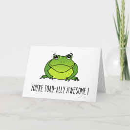 ¡Toad-ally Awesome! Tarjeta de corte (horizontal)