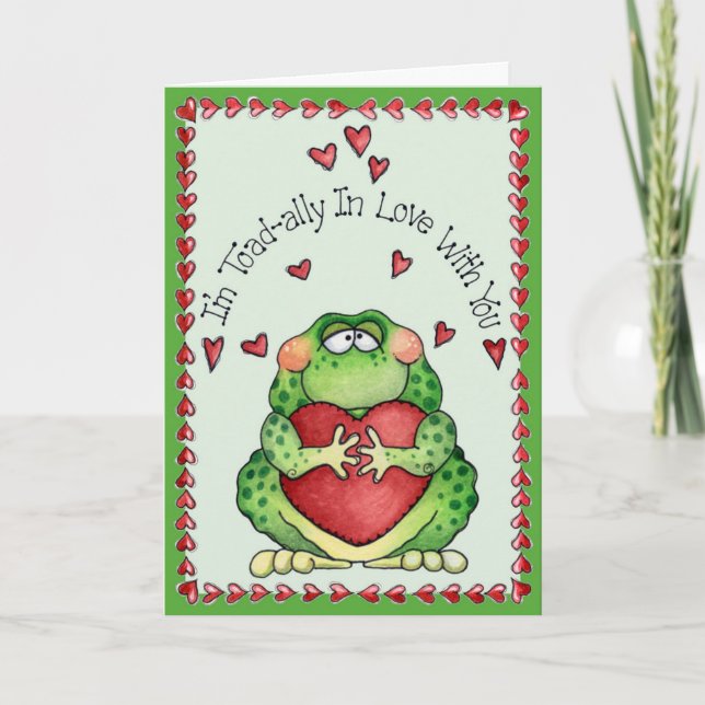Toadally in Love - Tarjeta de saludo (Anverso)
