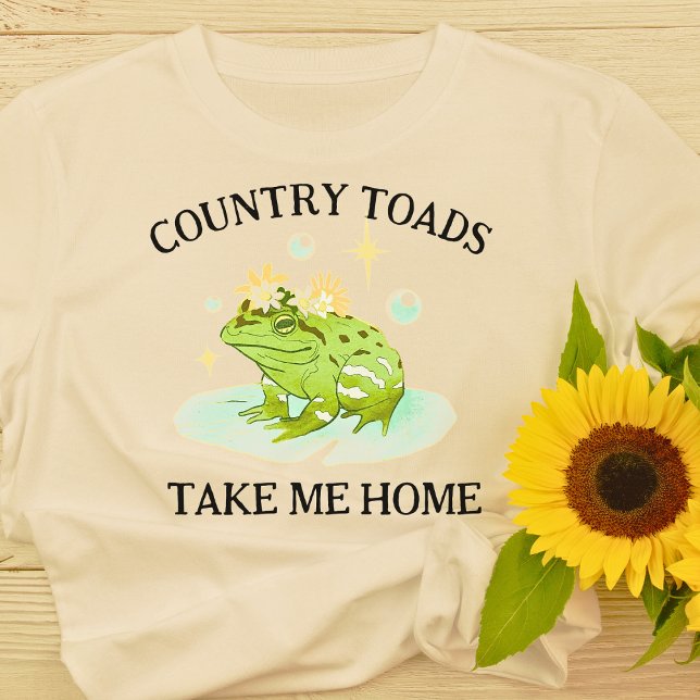 Toads campestres me llevan a casa camiseta (Funny Country Toads Take Me Home Frog T-Shirt)