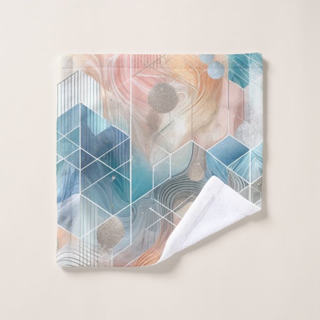 Toalla abstracta geométrica - Diseño moderno (Toallita)