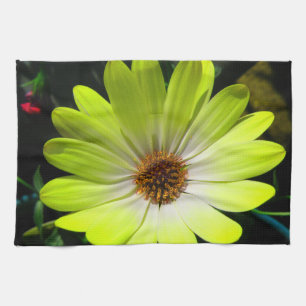 Toalla africana de cocina amarilla fluorescente