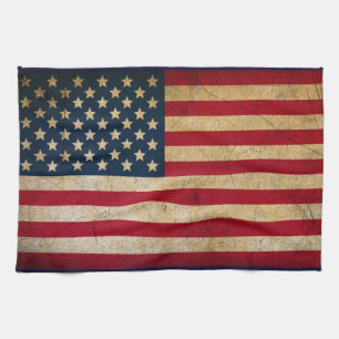 Toalla apenada del golf de la bandera americana