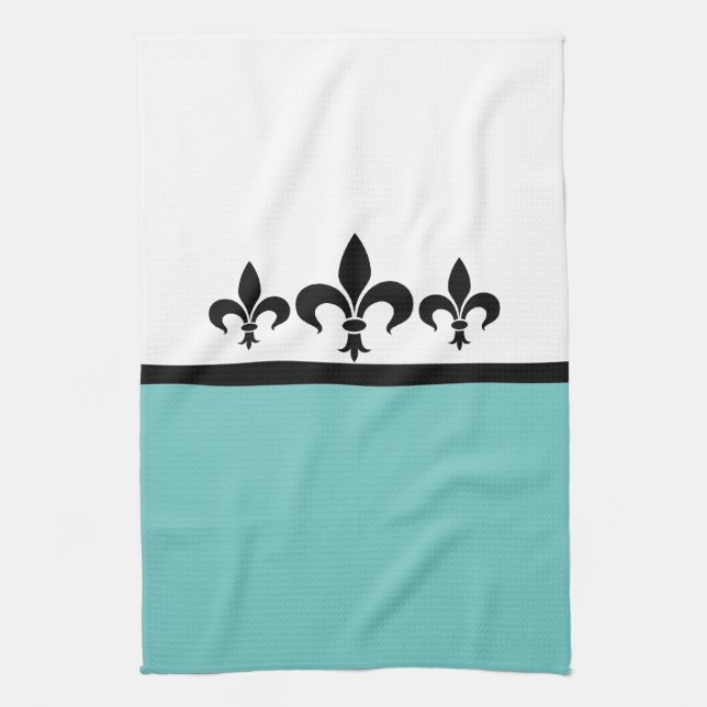 Toalla Aqua Swanky Fleur De Lis (Vertical)