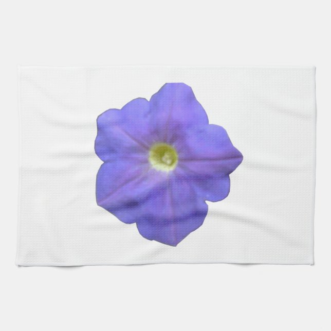 Toalla azul de Petunia (Horizontal)