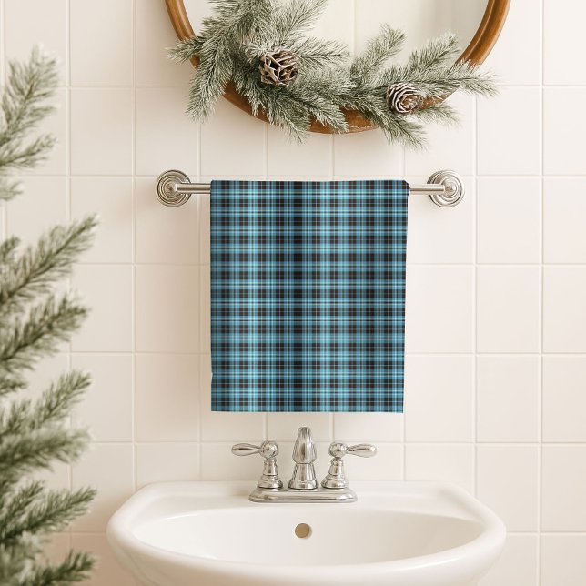 Toalla Azul Gris Chic – Regalo Atemporal para su E (Chic Blue Grey Towel – Timeless Gift for His Style)
