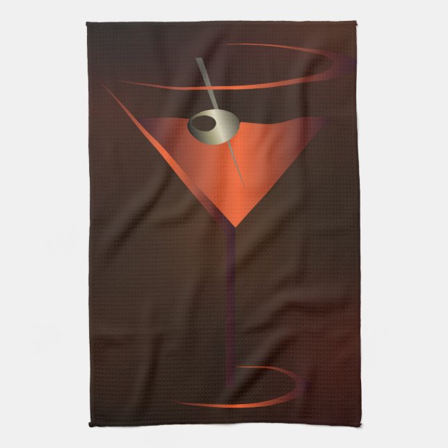 Toalla bar Fiesta de cócteles - Martini de cóctel  (Vertical)