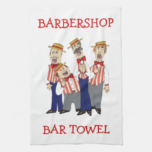 Toalla Barbershop Quartet Bar Personalize
