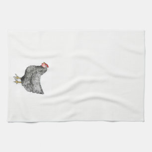 Toalla barrada del pollo de la roca